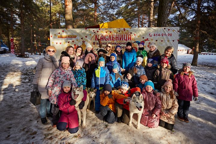 Масленица с хаски для классов и сборных групп Масленица с хаски для классов и сборных групп